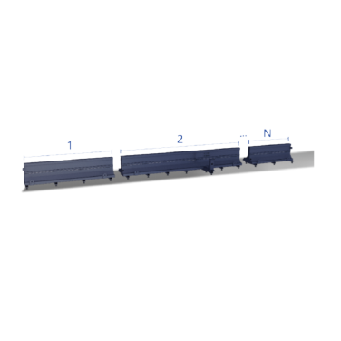 Segmented Machine Bed Structure