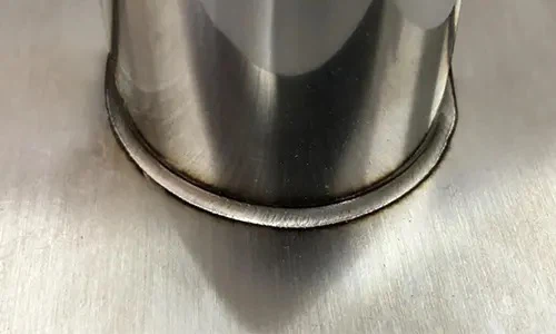 3mm SS Pipe Plate Fillet Weld