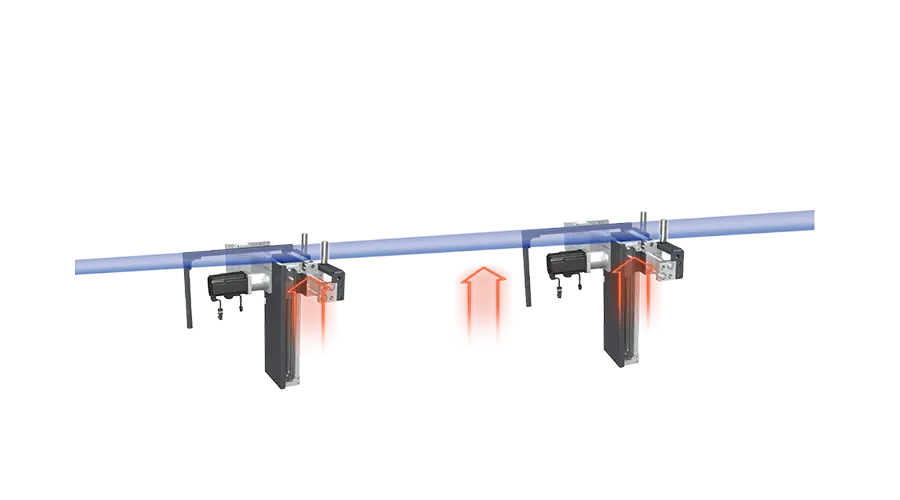 Self-adaptive combined support feet